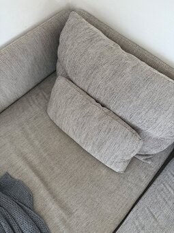 IKEA SÖDERHAMN 4místná béžová pohovka s lenoškou - 3