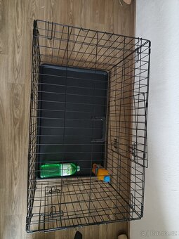 Klec pro psy DOG FANTASY skládací černá (L) 91x56x63cm - 3