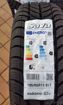 NOVÉ zimní pneumatiky SAVA 195/65 R15 r.v. 2025 - 3