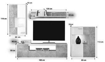 Moderní obývací stěna - 3