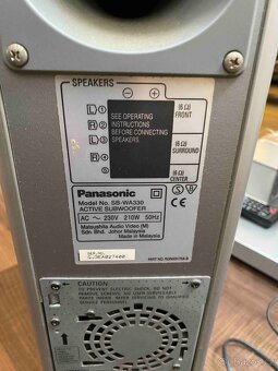 domácí kino + DVD přehrávač Panasonic - 3
