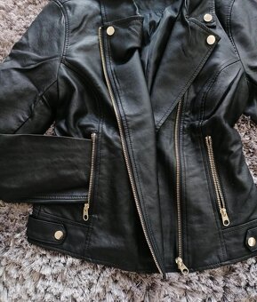 nová koženková bunda, vel. S - 3