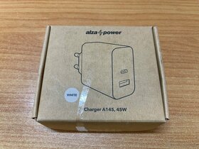 Nabíječka AlzaPower A145 Fast Charge 45W bílá - 3