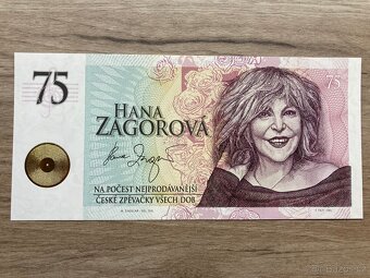 Bankovky Hana Zagorová - kompletní sada NÍZKÉ ČÍSLO 0095 - 3