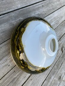 starý lustr lampa stínidlo sklo retro osvětlení lustr - 3