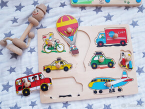 Magnetická hra Hape, vkládačka doprava, domino - 3