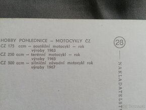 Pohlednice HOBBY, TATRA, motocykly ČZ, poptávám tuto - 3