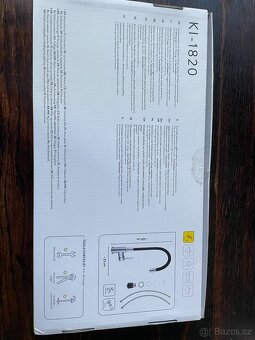 Kuchyňská vodovodní baterie páková KI-1820 s elastickým rame - 3