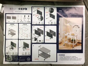 Servírovací vozík/stolek na kolečkách - 3