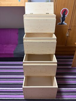 Dřevěné úložné schody - 3