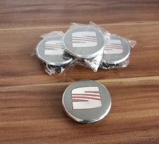 středové krytky Seat 63mm černé červené šedá poklicky - 3