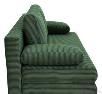 ROZKLÁDACÍ POHOVKA, textil, zelená - 3