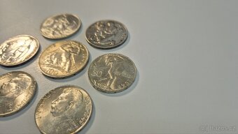 7 kusů stříbrných ČS mincí - 3