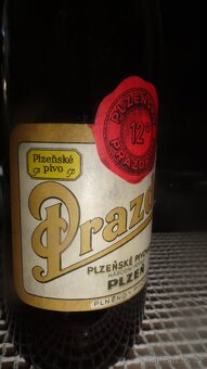 Staré pivo Plzeň 12 originál neotevřené + kastl - 3