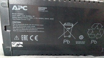 Záložní UPS zdroj APC Back-UPS 500VA - 3