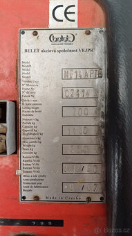 Vozík nízkozdvižný elektrický Belet NF14APTE - 3