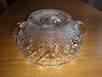 Skleněná mísa - broušená - 1 - 3