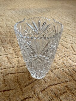 Krásné broušené Vázy 3ks - 3