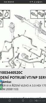 Trubka servo řízení 412R8 Boxer, Citroen Jumper, Fiat Duca - 3