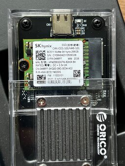 MINI externí SSD usb C 256gb NVME / ORICO - 3