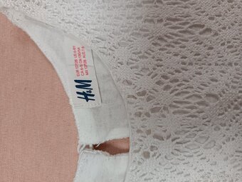 H&M dívčí šaty bílé, vel. 122-128 - 3