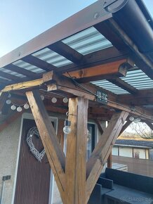 Dřevěná pergola, přístřešek - 3