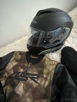 koženo textilní moto bunda Bomber Camo Vel. 36 PC 7900,- - 3