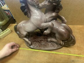 Socha koní -keramika glazovaná cca 10kg - 3