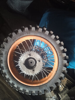 minibike,kola,kompletní přední vidlice s řidítky - 3