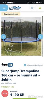 Trampolína 366 cm - 3