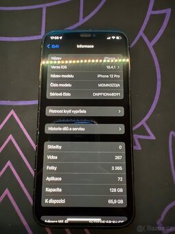 iPhone 12 Pro 128GB Pacific Blue, 100% funkční - 3