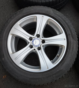 Použité Alu disky + zimní pneu MB W213 5x112r17 - 3