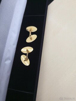 Prodám zlaté manžetové knoflíčky z 18k zlata 750/1000 - 3