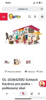 Schleich kavárna a auto s přívesem - 3
