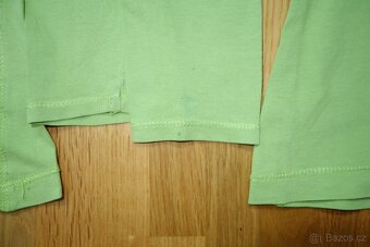 2x zelené tričko pro dvojčata vel.122/128 - 3