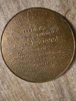 FRANTIŠEK JOSEF VELKÁ MEDAILE RAKOUSKO-UHERSKO - 3