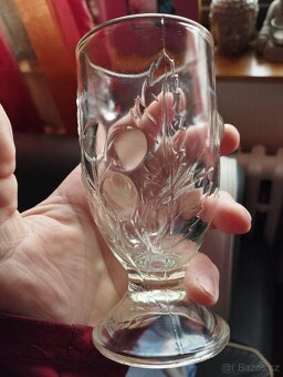 Staré retro skleničky grokovka - 3