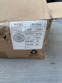 Prodám alu ráfek Ford R17ET45 5x112 - 3