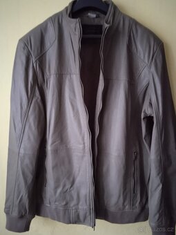 Pánská kožená bunda, velikost 58 - 3