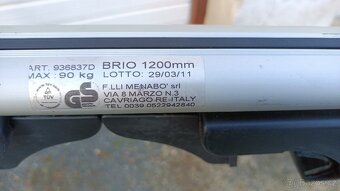 Příčníky 120cm, nosiče kol - 3