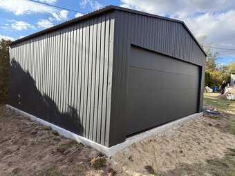 Plechová garáž 6x6 m - 3