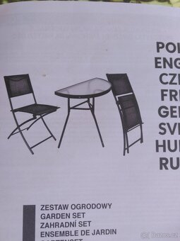 Zahradní sestava, skládací. - 3