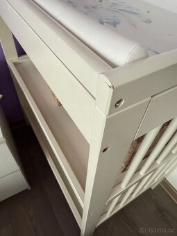 Postýlka + Přebalovací pult Ikea Gulliver - 3