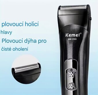 NOVÝ Bezdrátový profesionální HOLICÍ STROJEK. Zn."Kemei - 3
