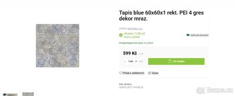 Dlažba Tapis blue 60x60cm - 3