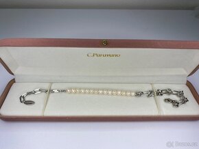 Molten Baroque Pearl Twisted Bracelet Platinum - 3