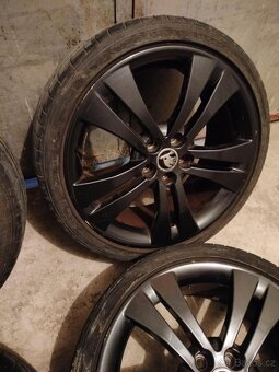 4ks alu disky orig. Škoda 5x100 R17 pneu 205/40 R17 5mm - 3