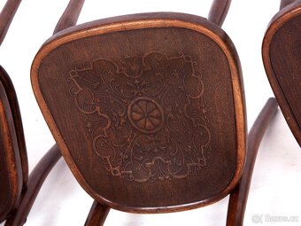 4x prvorepublikové židle original THONET. - 3