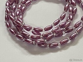 Náramek - perličkové oválky - 3