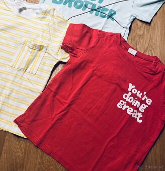 Set tricek H&M a Lindex - velikost 86 a 92 - 3